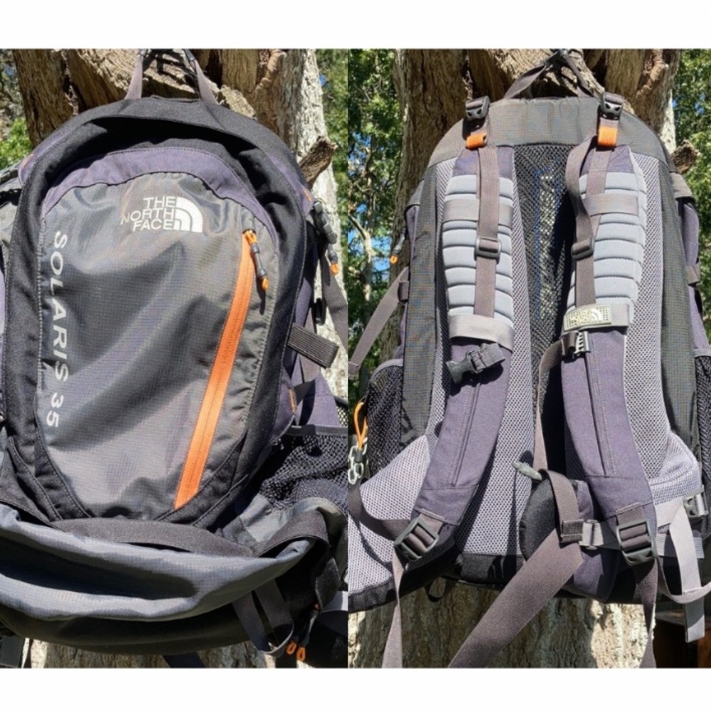 The North Face Solaris 35 Hiking Camping Daypack Travel Backpack AS IS